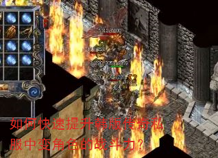 如何快速提升韩版传奇私服中变角色的战斗力? 如何快速提升韩版传奇私服中变角色的战斗力?