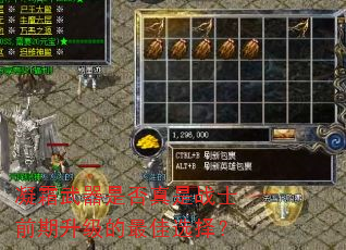 凝霜武器是否真是战士前期升级的最佳选择? 凝霜武器是否真是战士前期升级的最佳选择?
